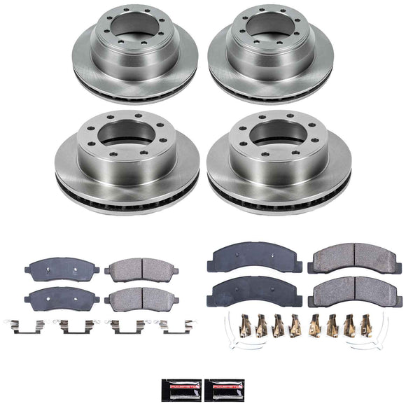 PowerStop OE Stock Replacement Low-Dust Ceramic Brake Pad and Rotor Kit
