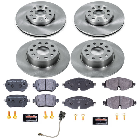 PowerStop Track Day Spec High-Performance Brake Pad and Rotor Kit