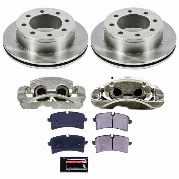 PowerStop OE Stock Replacement Low-Dust Ceramic Brake Pad, Rotor and Caliper Kit