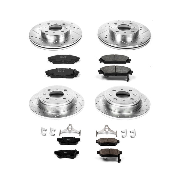 PowerStop Z23 Daily Driver Carbon-Fiber Ceramic Brake Pad and Drilled & Slotted