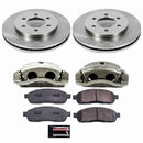 PowerStop OE Stock Replacement Low-Dust Ceramic Brake Pad, Rotor and Caliper Kit