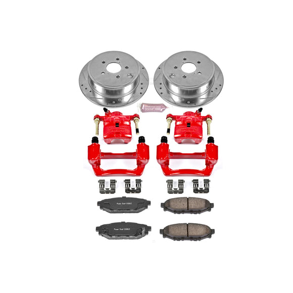PowerStop Z23 Daily Driver Carbon-Fiber Ceramic Pads Drilled & Slotted Rotor & C