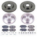 PowerStop OE Stock Replacement Low-Dust Ceramic Brake Pad and Rotor Kit