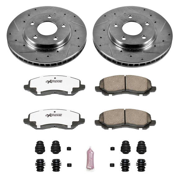 PowerStop Z26 Street Performance Ceramic Brake Pad and Drilled & Slotted Rotor K