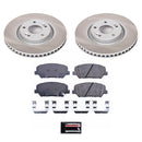 PowerStop Semi-Coated Rotor and Low-Dust Ceramic Brake Pad Kit