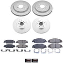 PowerStop Genuine Geomet Coated Rotor and Low-Dust Ceramic Brake Pad Kit