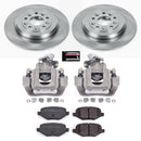 PowerStop OE Stock Replacement Low-Dust Ceramic Brake Pad, Rotor and Caliper Kit