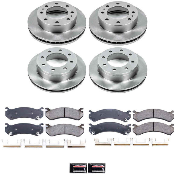 PowerStop OE Stock Replacement Low-Dust Ceramic Brake Pad and Rotor Kit