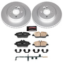 PowerStop Genuine Geomet Coated Rotor and Carbon-Fiber Ceramic Brake Pad Kit