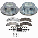 PowerStop Z36 Carbon-Fiber Ceramic Brake Pad with Drilled and Slotted Rotor Kit