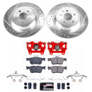 PowerStop Z23 Daily Driver Carbon-Fiber Ceramic Pads Drilled & Slotted Rotor & C