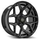 4Play Gen3 4P06 22x10 Black Brushed Face Tinted Wheel 5x127 ET-18 CB87.1