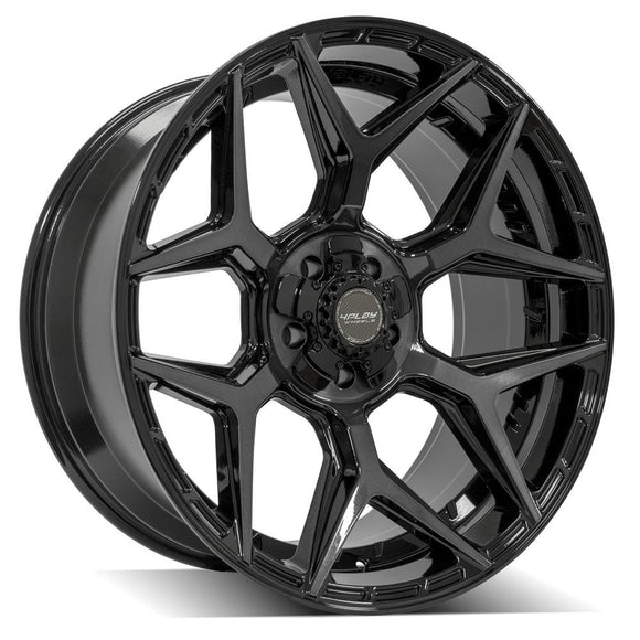 4Play Gen3 4P06 22x10 Black Brushed Face Tinted Wheel 5x127 ET-18 CB87.1