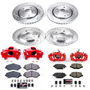 PowerStop Z23 Daily Driver Carbon-Fiber Ceramic Pads Drilled & Slotted Rotor & C