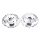 PowerStop Evolution Drilled Slotted Rotors Pair Rear For Ford Focus