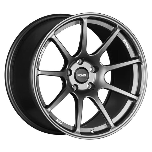 18x12 Konig F5R Ash Silver 5x114.3 ET20 CB73.1 Wheel Rim