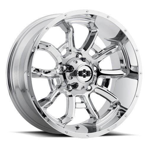 20x12 Vision 415 Bomb Chrome 6x139.7 6x5.5 ET-51 Wheel Rim
