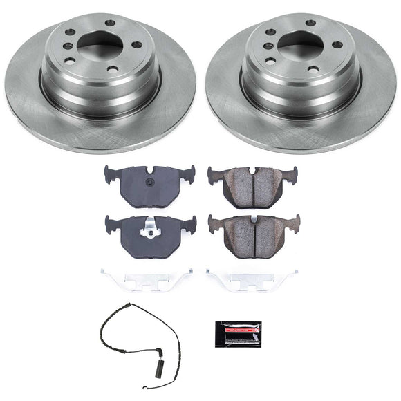 PowerStop OE Stock Replacement Low-Dust Ceramic Brake Pad and Rotor Kit