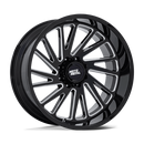 24X12 Moto Metal MO811 Combat Gloss Black Milled 8x170 ET-44 Wheel Rim