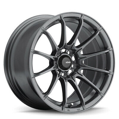 15x7 Konig Dial In Matte Grey 4x100 ET35 Wheel Rim