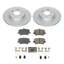PowerStop Genuine Geomet Coated Rotor and Carbon-Fiber Ceramic Brake Pad Kit