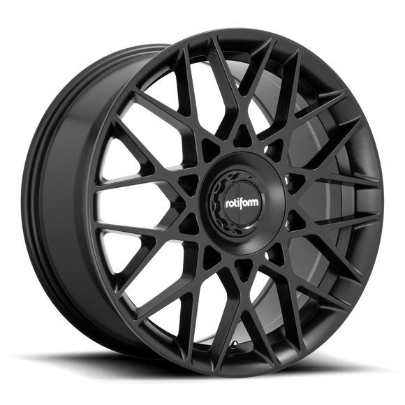 19X8.5 Rotiform R165 BLQ-C Matte Black 5X112/5X120 ET35 wheel/rim