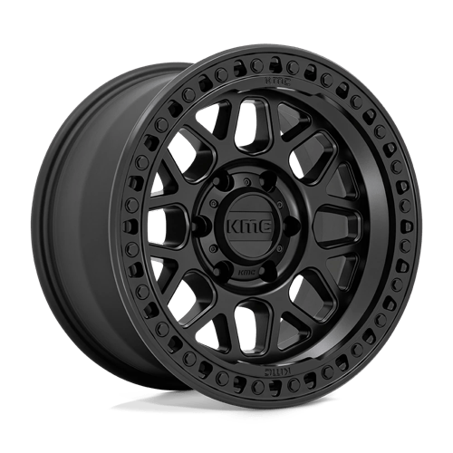 17X8.5 KMC KM549 GRS Gloss Silver W/ Machined Face 8x180 ET0 Wheel Rim