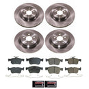 PowerStop OE Stock Replacement Low-Dust Ceramic Brake Pad and Rotor Kit