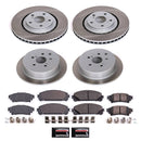 PowerStop Semi-Coated Rotor and Low-Dust Ceramic Brake Pad Kit