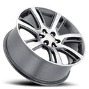 22x9 Replica Escalade Platinum Gun Metal Mach Face 6x139.7 ET31 wheel/rim-2