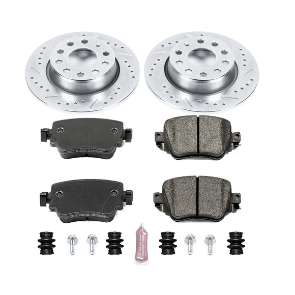 PowerStop Z23 Daily Driver Carbon-Fiber Ceramic Brake Pad and Drilled & Slotted