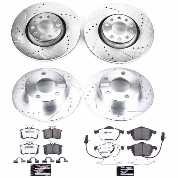 PowerStop Z26 Street Performance Ceramic Brake Pad and Drilled & Slotted Rotor K