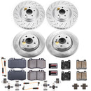 PowerStop Genuine Geomet Coated Rotor and Carbon-Fiber Ceramic Brake Pad Kit