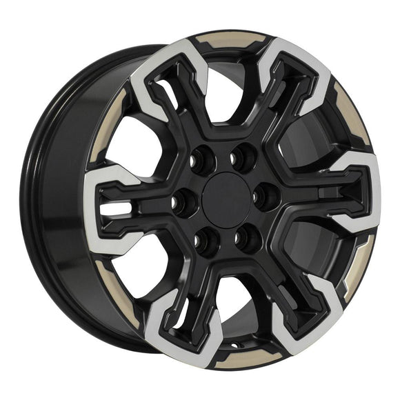 18" Replica CV65 fits Chevrolet Silverado 18 in. x 8.5 in. Gloss Black