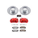 PowerStop Z36 Truck and SUV Ceramic Brake Pad, Drilled & Slotted Rotor, and Cali