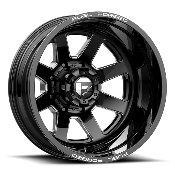 20X10 Fuel MONO DE09 FF09D Matte Black Milled 8X180 ET-24 wheel/rim