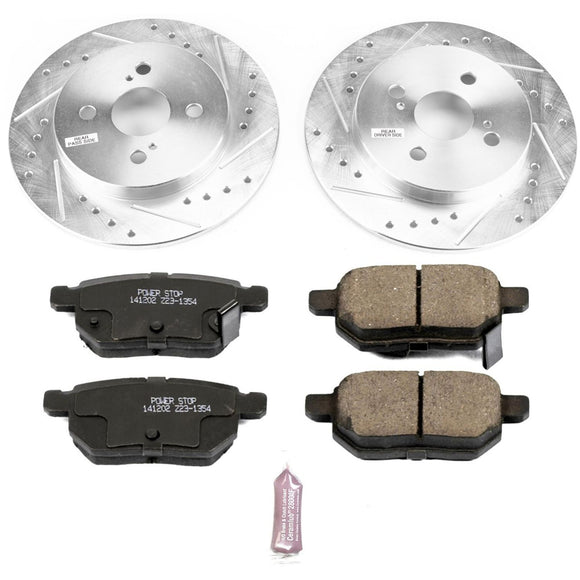 PowerStop Z23 Daily Driver Carbon-Fiber Ceramic Brake Pad and Drilled & Slotted