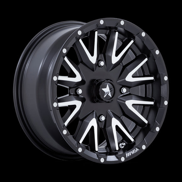 14X7 Msa Offroad Wheels M49 Creed Black 4X137 ET10 Wheel Rim