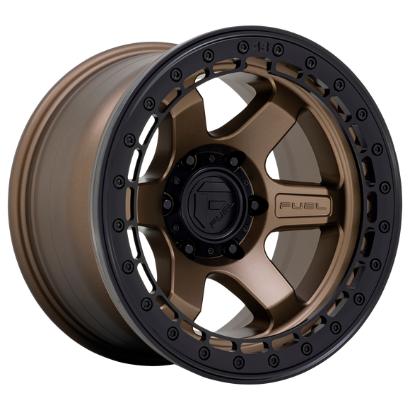 17X9 Fuel D124 BLOCK Beadlock Bronze MT-BLK-RG 5X127 ET-15 wheel/rim