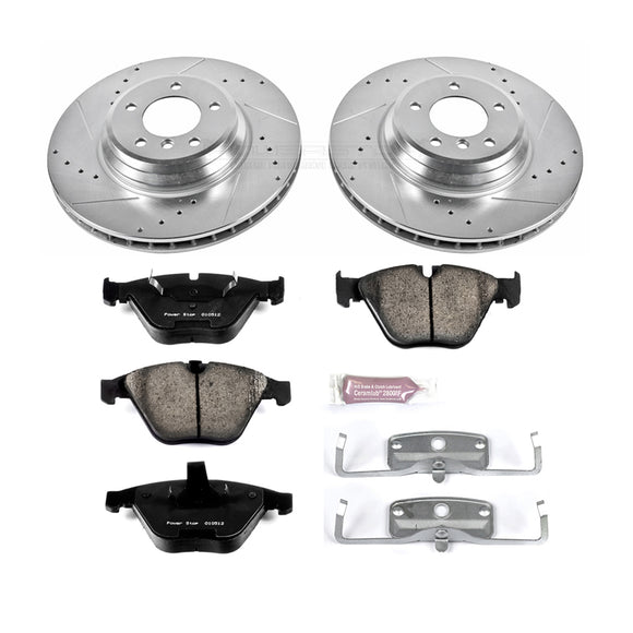 PowerStop Z23 Daily Driver Carbon-Fiber Ceramic Brake Pad and Drilled & Slotted