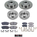 PowerStop OE Stock Replacement Low-Dust Ceramic Brake Pad and Rotor Kit