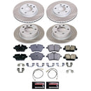 PowerStop Semi-Coated Rotor and Low-Dust Ceramic Brake Pad Kit