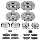PowerStop OE Stock Replacement Low-Dust Ceramic Brake Pad, Rotor and Caliper Kit