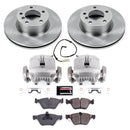 PowerStop OE Stock Replacement Low-Dust Ceramic Brake Pad, Rotor and Caliper Kit