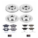 PowerStop OE Stock Replacement Low-Dust Ceramic Brake Pad and Rotor Kit