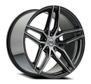 20x9 Select Precision Alloys Shadow Black Brushed DDT 5x114.3 ET20 Wheel
