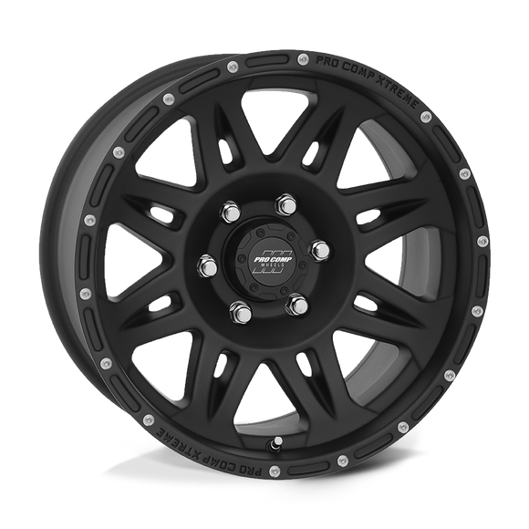 17X8 Pro Comp Alloys PA5 Torq Flat Black 5x127 ET0 Wheel Rim