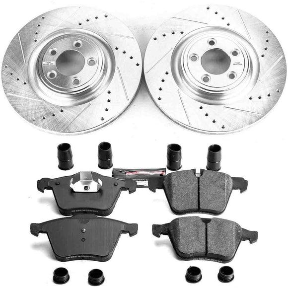 PowerStop Z23 Daily Driver Carbon-Fiber Ceramic Brake Pad and Drilled & Slotted