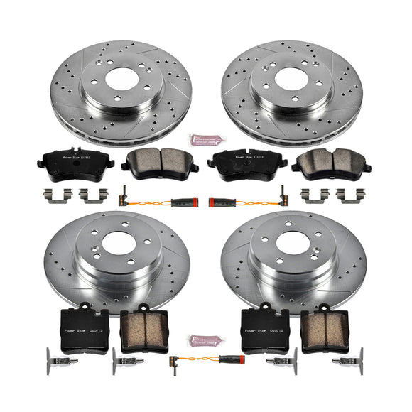 PowerStop Z23 Daily Driver Carbon-Fiber Ceramic Brake Pad and Drilled & Slotted