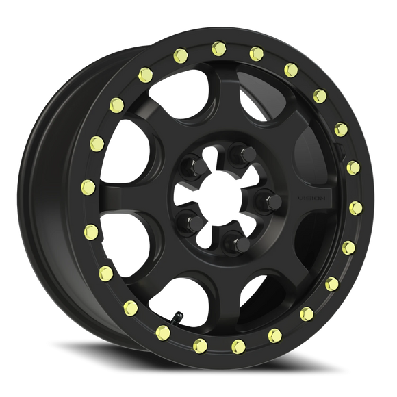 15x6 Vision 351 Flow Satin Black 5x114.3 5x4.5 ET50.6 Wheel Rim
